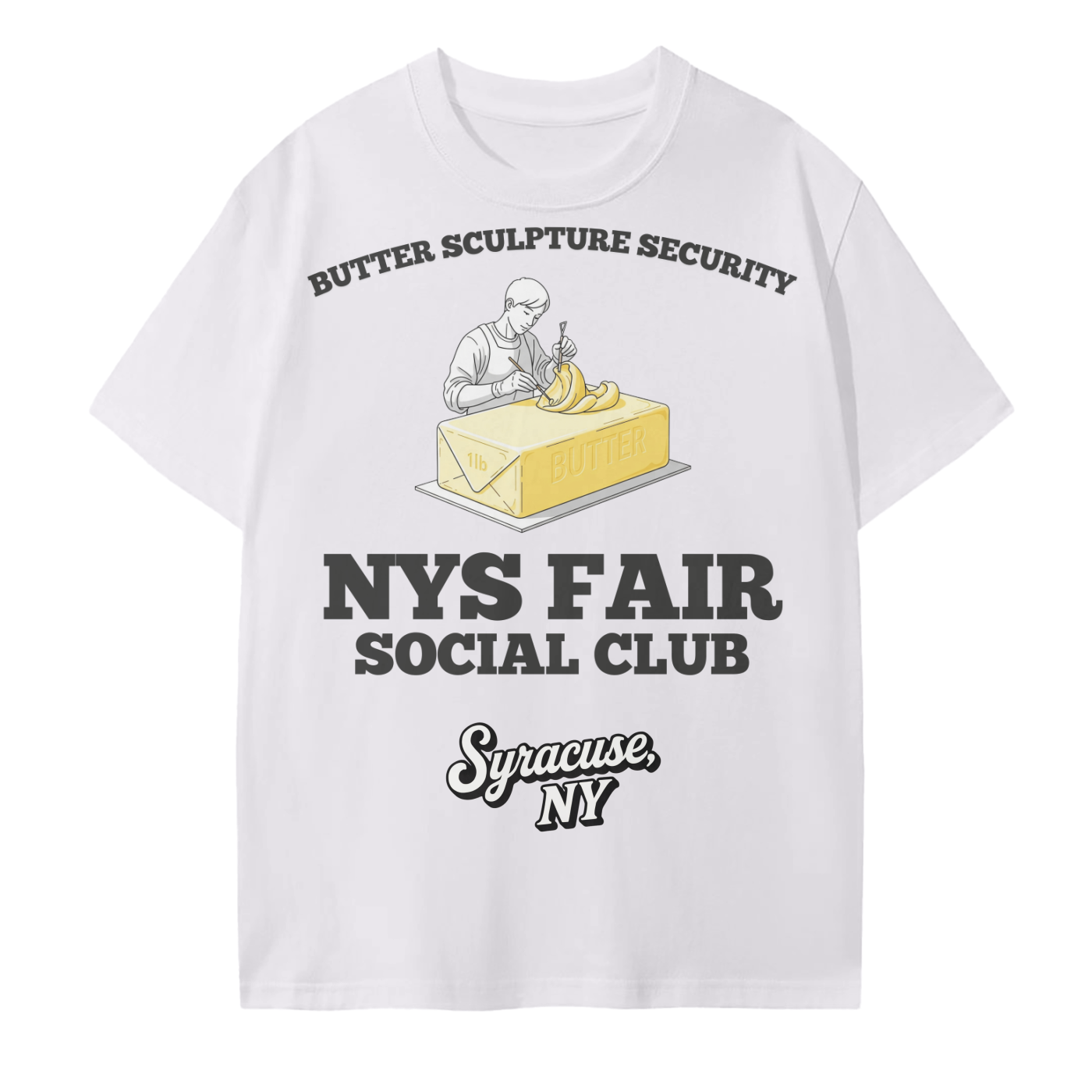 NYS Fair Social Club Butter Sculpture Security T-Shirt