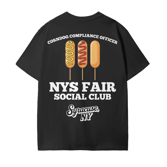 NYS Fair Social Club Corndog Compliance Officer T-Shirt